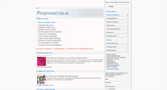 Desktop Screenshot of proefpakketjes.nl